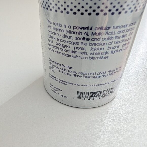 Skin Script Retinol 2% Exfoliating Scrub/Mask SEALED 1.7 oz/ 50 ml - Picture 6 of 7